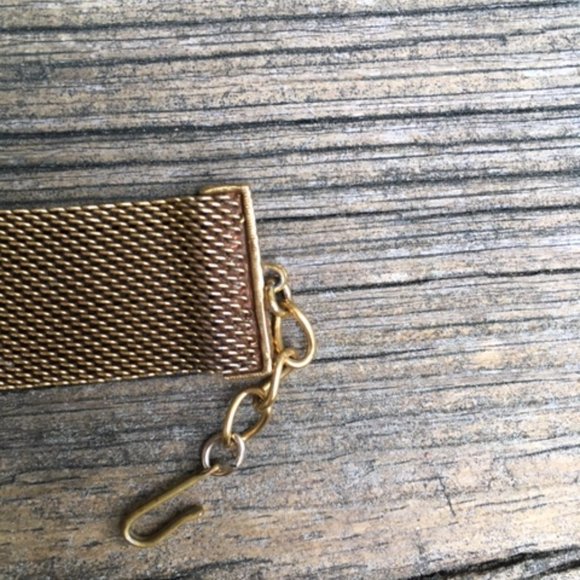 "Goldette" Mesh Drop Crystal Choker & Earrings - Picture 4 of 7